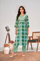 Geometrical Printed Co-ord Set,