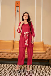 French Crape Co-ord Set | 2-Piece Set