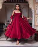 Stunning fully stitched 3-piece ethnic ensemble