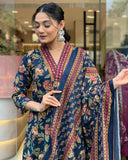 Cambric Cotton Kurti Pant Dupatta Set