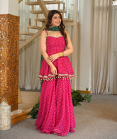 Bandhani Embroidered 3-Piece Set