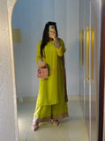 Elegant Embroidered Suit Set with Palazzo & Dupatta