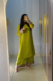 Elegant Embroidered Suit Set with Palazzo & Dupatta