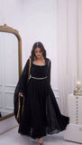 Elegant Faux Georgette Handwork Suit Set