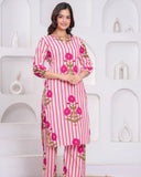 Premium Pure Cotton Co-Ord Kurti Pant Set
