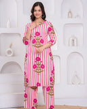 Premium Pure Cotton Co-Ord Kurti Pant Set