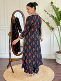 Stylish Anarkali Kurta Set in Elegant Block Print Design