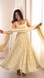 Cosmos Gold Embroidered Gown set with dupptta