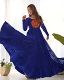 Royal Elegance – Laheriya Anarkali Gown