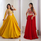 Elegant Ready to wear Anarkali Suit for Women | Designer Bandhej Work Ethnic Wear