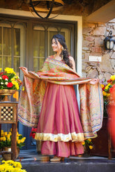 Elegant Crushed Fabric Kurta Palazzo