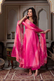 Pink Women’s 3-Piece Anarkali Set