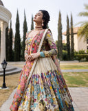 Kalamkari Lehenga with Vibrant Mythological Artwork – Ideal for Weddings & Special Occasions