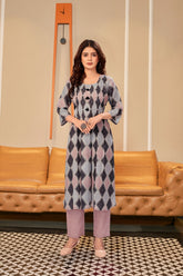 Trendy Geometric bhandhni print Co-ord Set