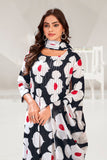 Black & White Color Floral Printed Terry Cotton Kurta Pant set