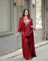 Trendy Three-Piece Indo-Western co-ord Set,