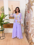 Regal Glow Embroidered Koti Set