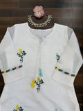 Cream 3-piece ethnic set