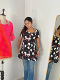 Pure Cotton Designer Floral Print Kurti