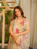 Elegant Organza Silk Kurta Set with Plazzo & Dupatta