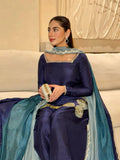 Embroidered Crepe Kurta Set with Farshi Salwar with Chinon Silk Dupatta