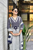 Zik Zek Premium Jaipur Cotton Kurta Pant Dupatta Set with Handwork