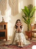 Stylish V-Neck Kurta Set with Organza Dupatta