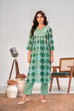 Cotton blend Geometrical Printed Co-ord Set