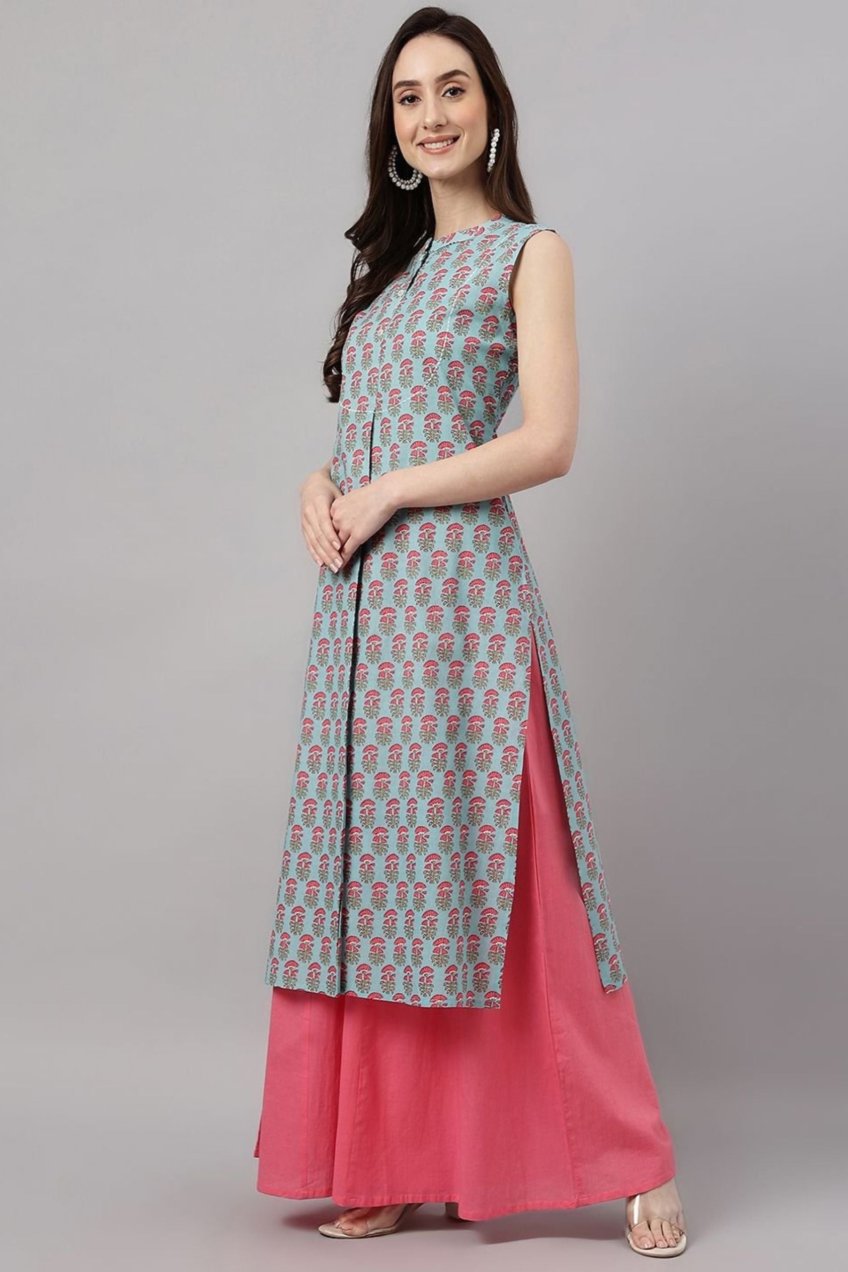 Women's Aqua Blue Kurta