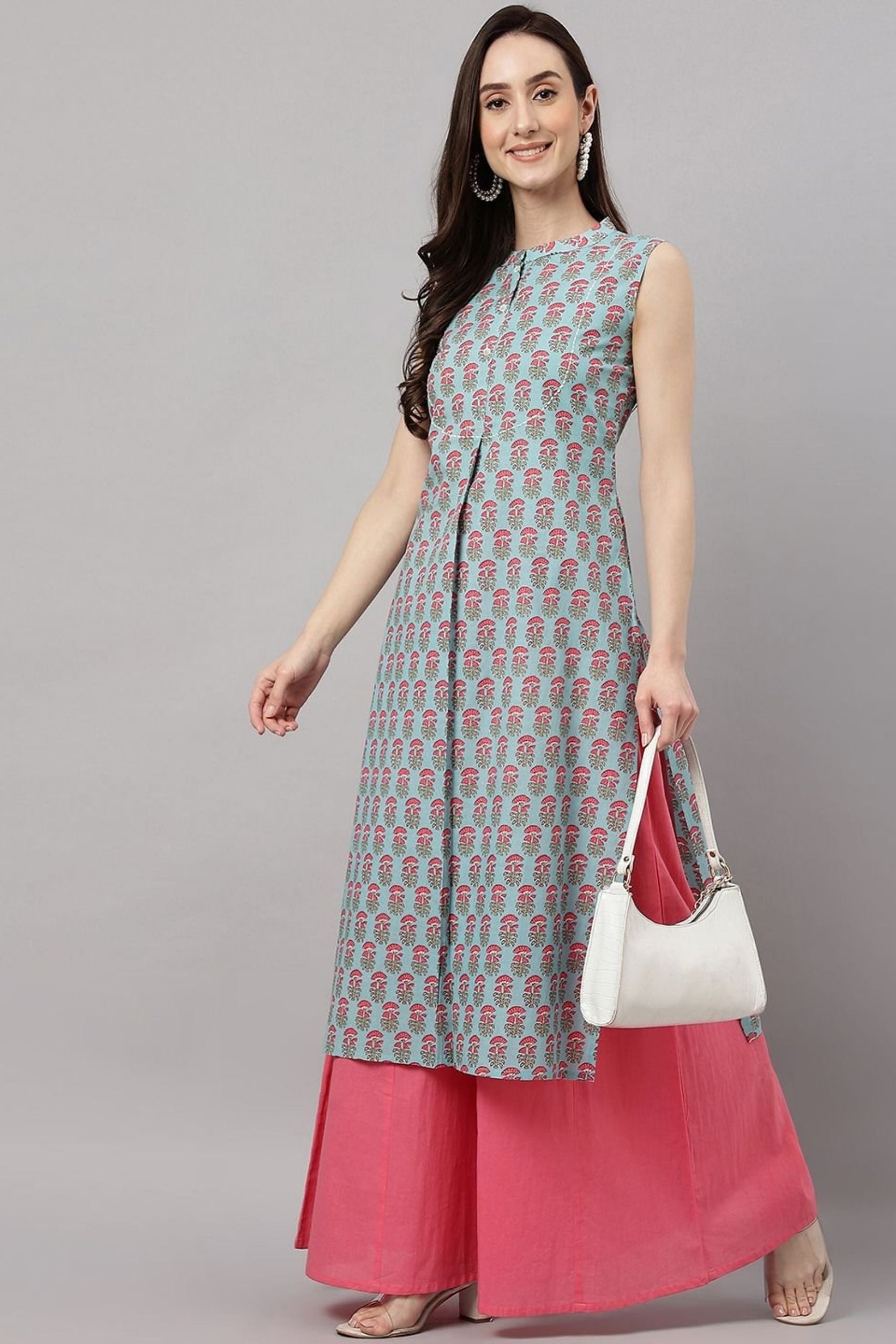 Women's Aqua Blue Kurta