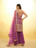 Elegant Premium Georgette Sequin Embroidered Work Sharara Suit Set