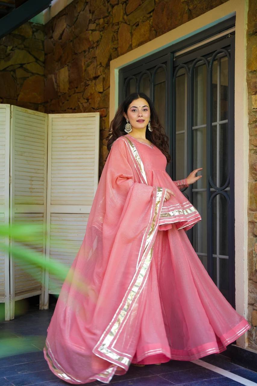 Premium Tabby Organza Sharara Set