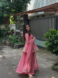 Premium Tabby Organza Sharara Set