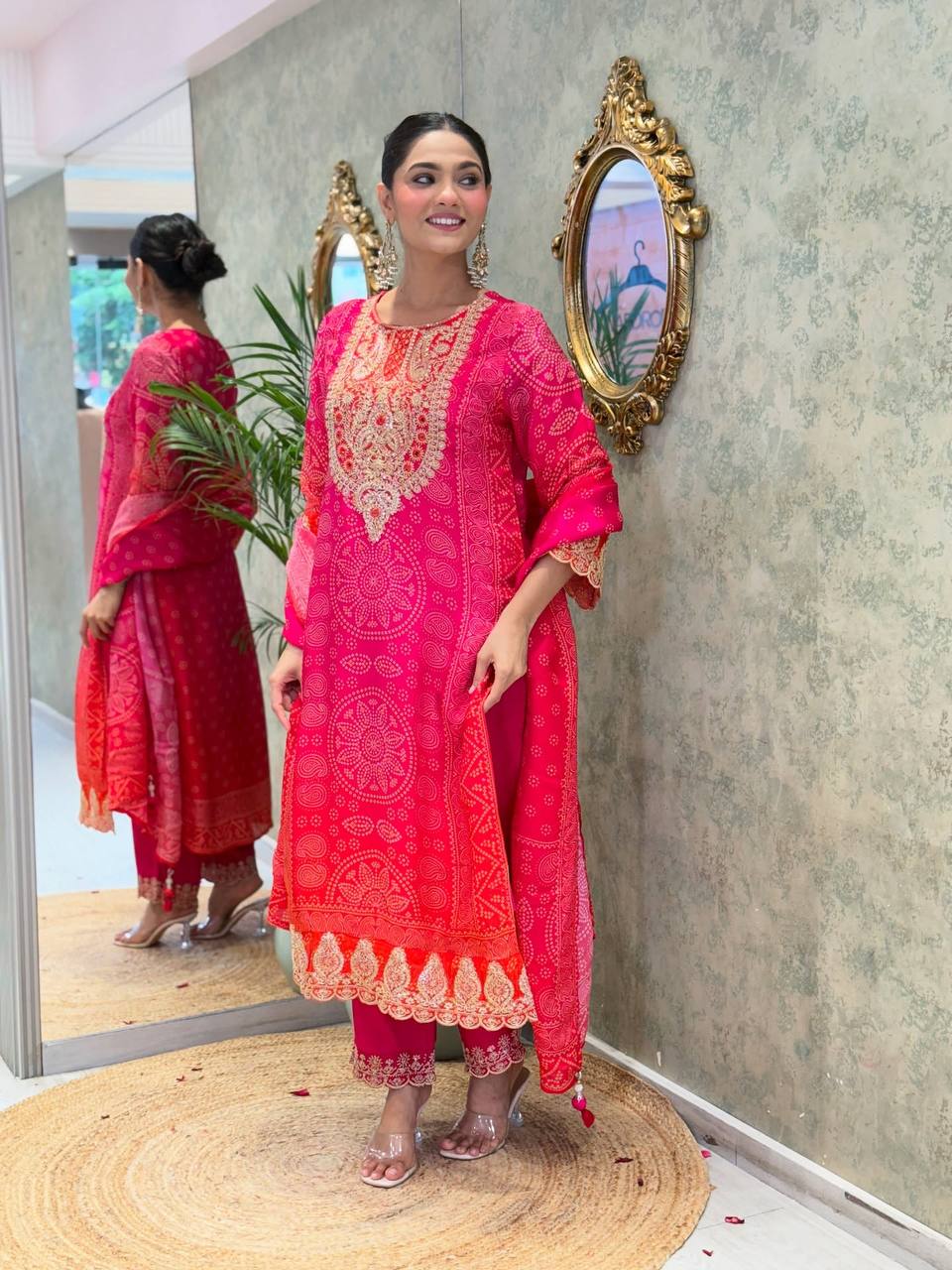 Grace in Every Thread – Premium Embroidered Silk suit set