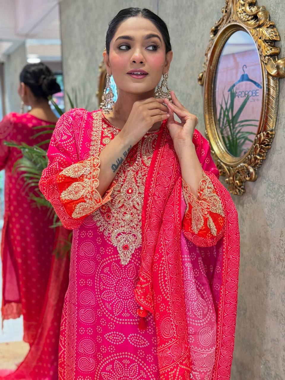 Grace in Every Thread – Premium Embroidered Silk suit set