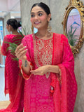 Grace in Every Thread – Premium Embroidered Silk suit set