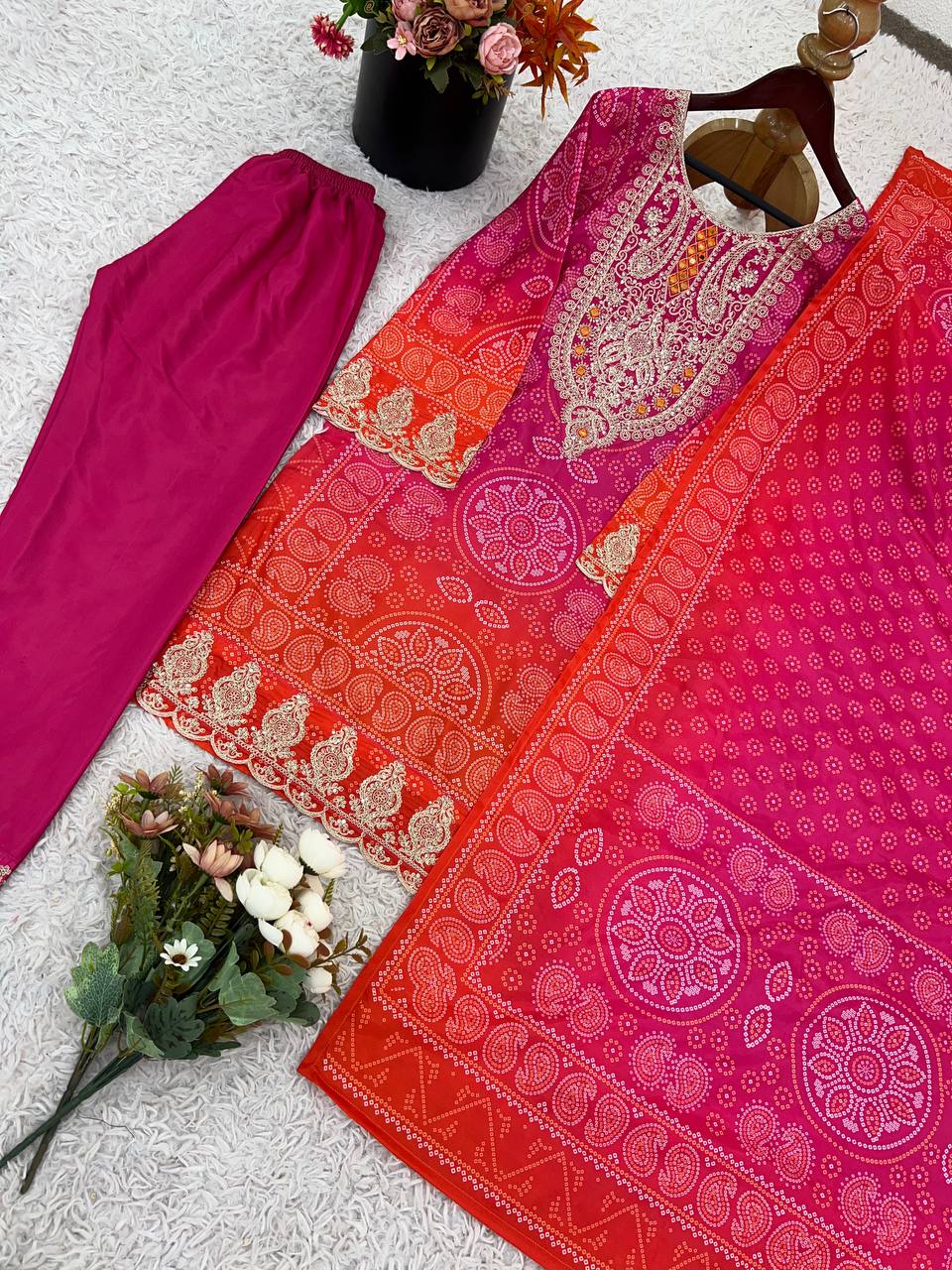 Grace in Every Thread – Premium Embroidered Silk suit set