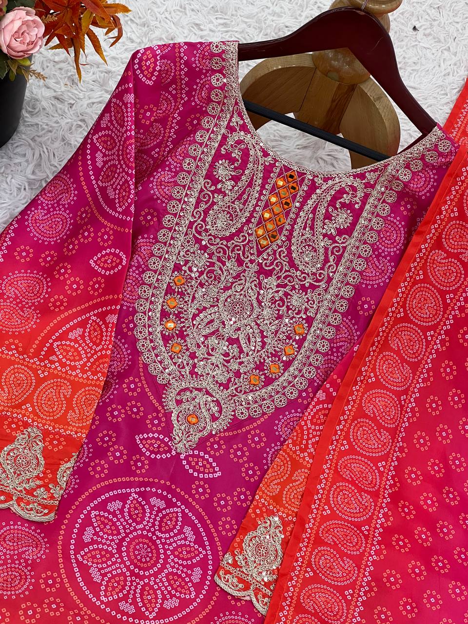 Grace in Every Thread – Premium Embroidered Silk suit set