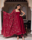 Stunning fully stitched 3-piece ethnic ensemble