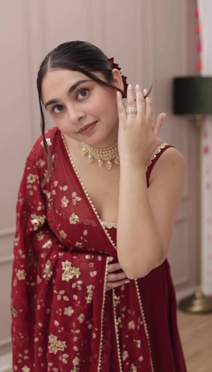 Stunning fully stitched 3-piece ethnic ensemble