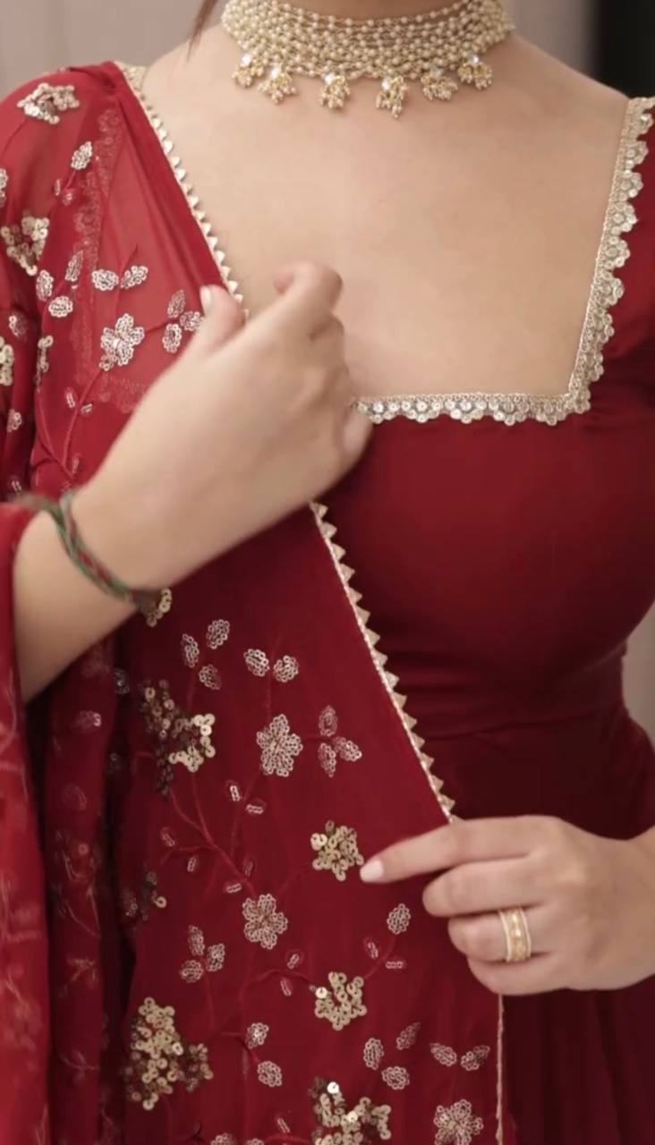 Stunning fully stitched 3-piece ethnic ensemble