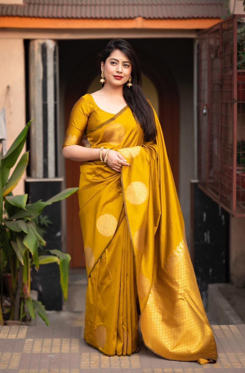 Banarasi Soft Silk Saree with Rich Pallu