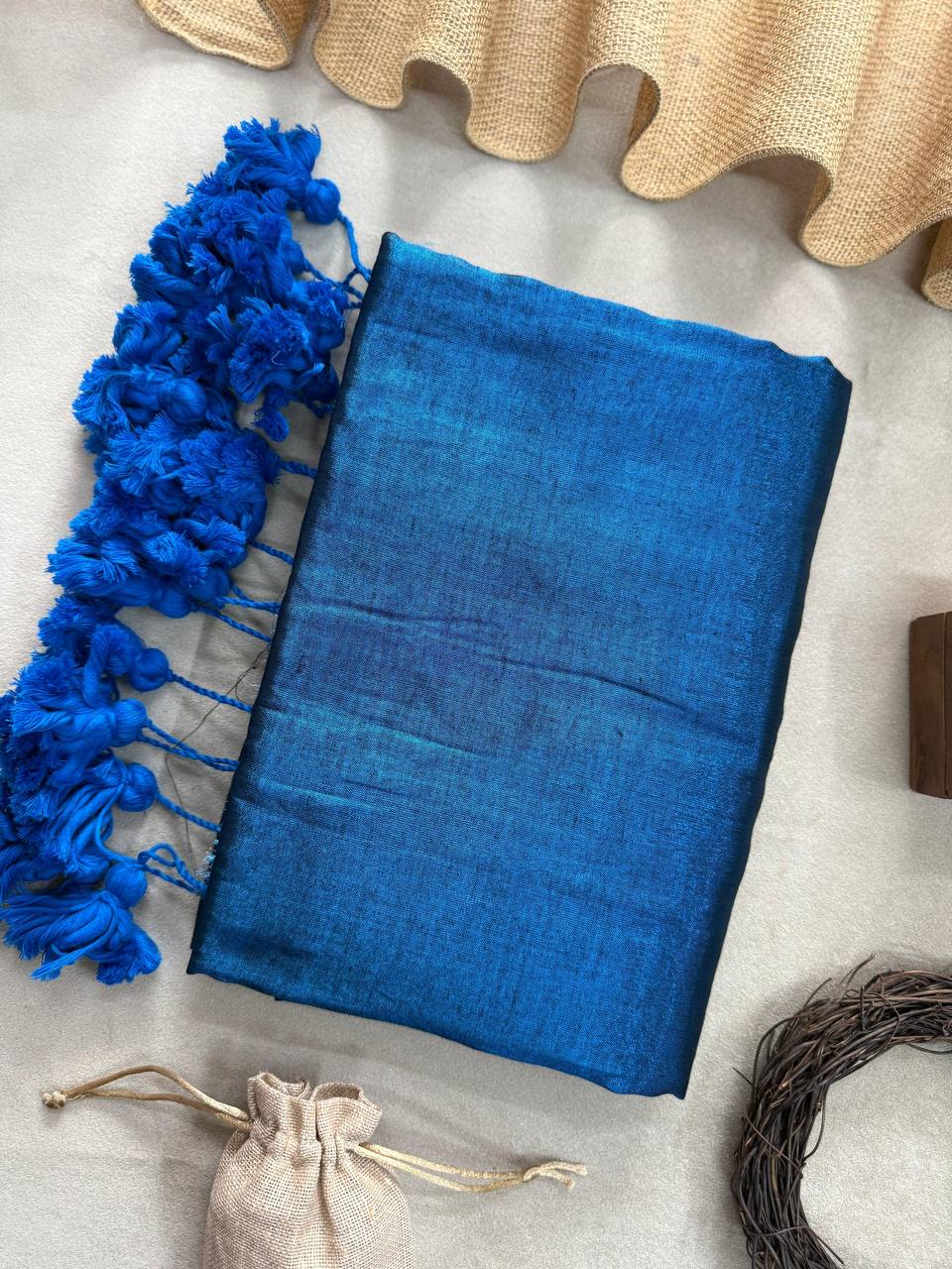 Elegant Raga Tissue Cotton Saree