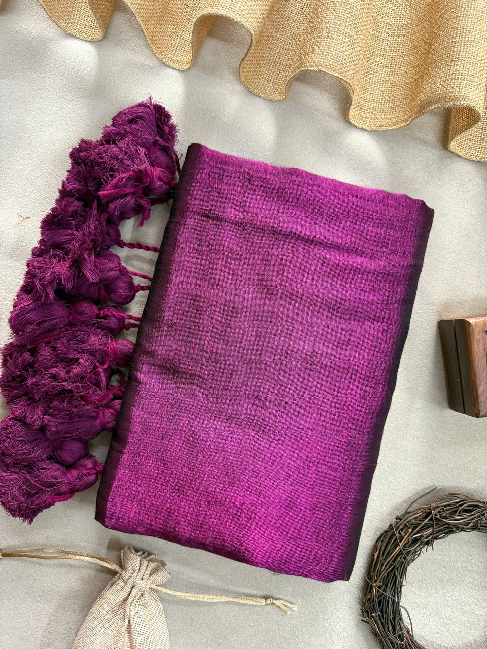 Elegant Raga Tissue Cotton Saree