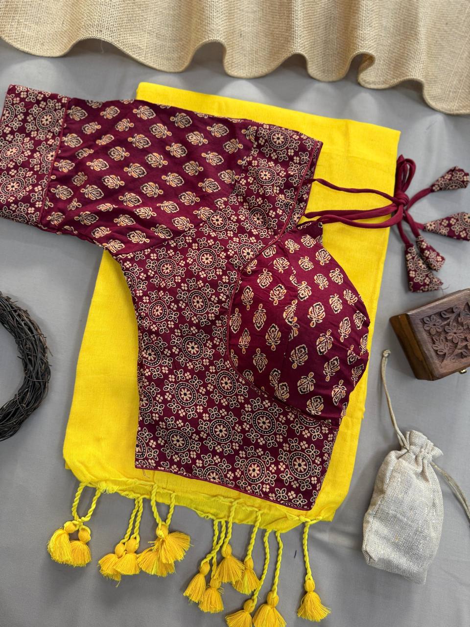 CF-105 – Elegant Khadi Cotton Saree