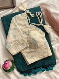 Classic Khadi Cotton Elegance Saree with Embroidery Blouse