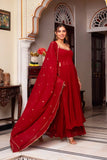 Elegant Women's Ethnic Set – 3-Piece Ensemble (Top, Palazzo & Dupatta)