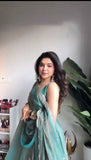 Women Fandy Silk Thread & Sequin Work Kurta Set with Pant & Dupatta