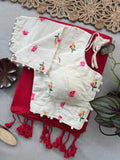 Timeless Khadi Elegance Saree with Blouse