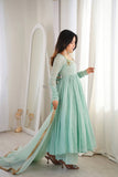 "Elegant Designer Anarkali Three Piece Set"*